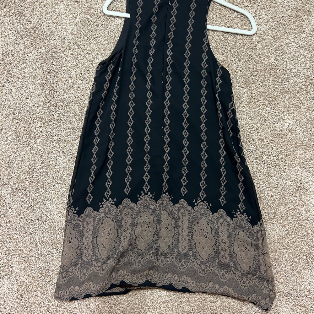 Black mini dress